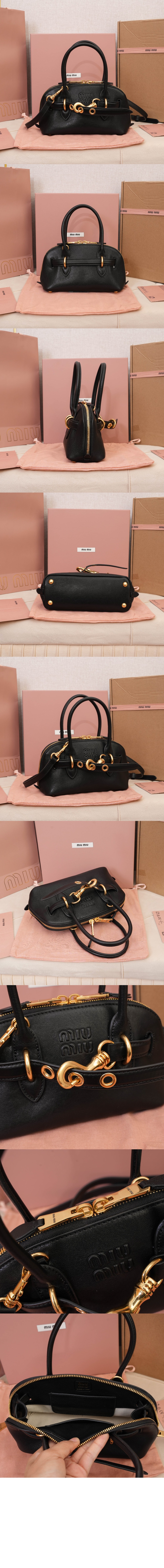 미우미우 아방뛰르 미니 나파 가죽백 5BP090