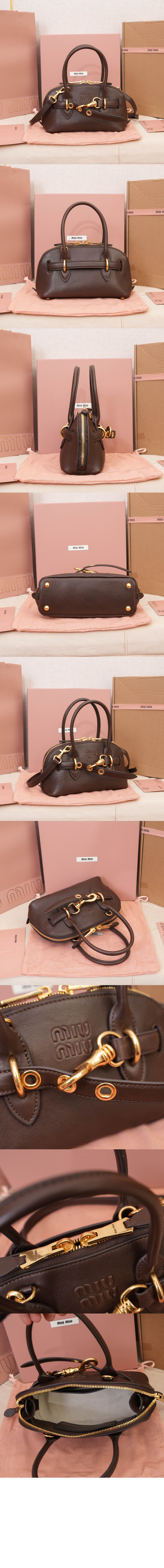 미우미우 아방뛰르 미니 나파 가죽백 5BP090