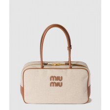 미우미우 캔버스 및 가죽 보백 5BB163