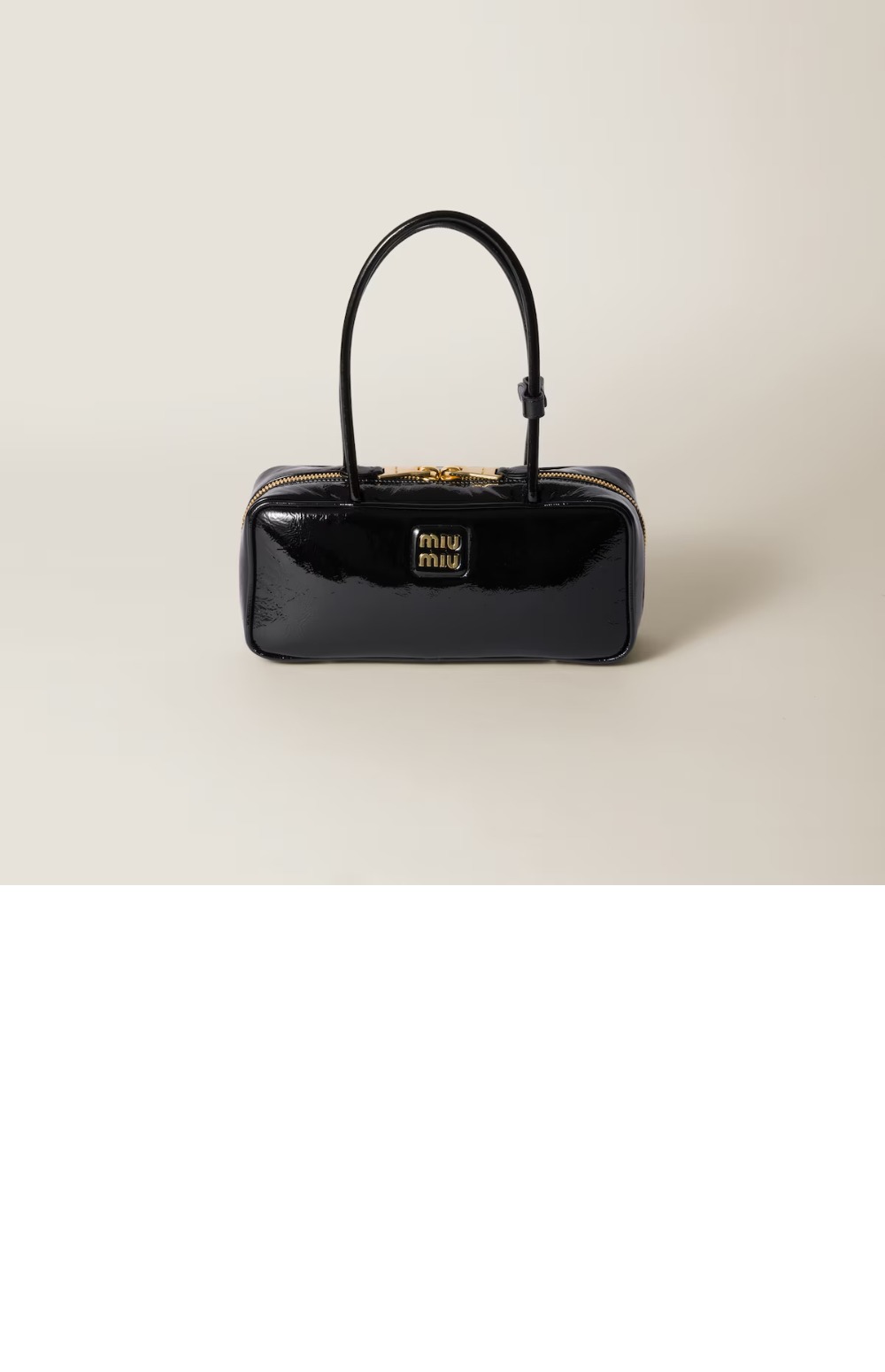 미우미우 나플락 페이턴트 가죽 보백 5BB173