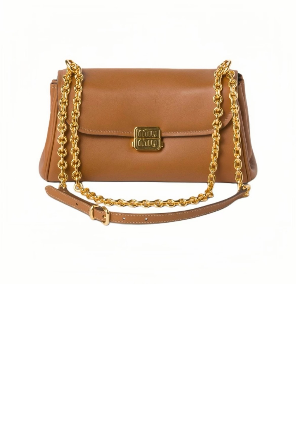 미우미우 레더 숄더백 5BD266