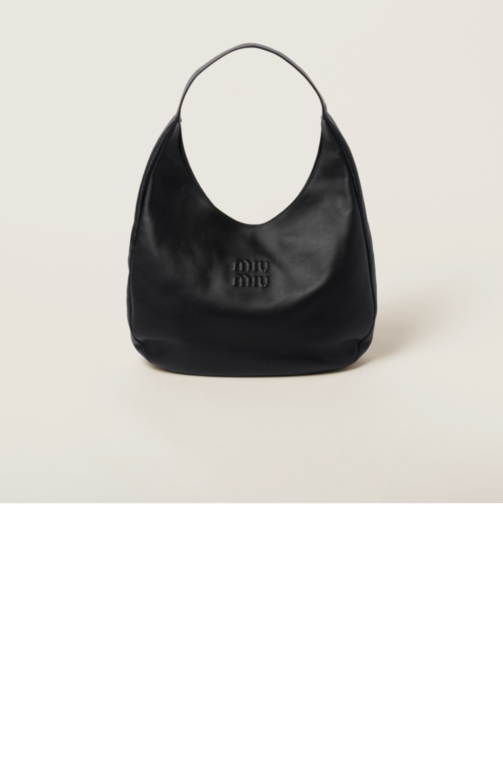 미우미우 가죽 호보백 5BC155