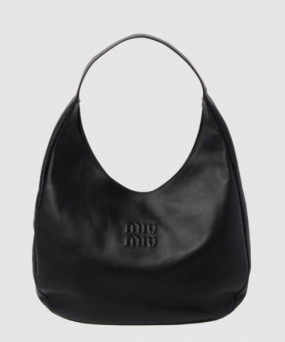 미우미우 가죽 호보백 5BC155