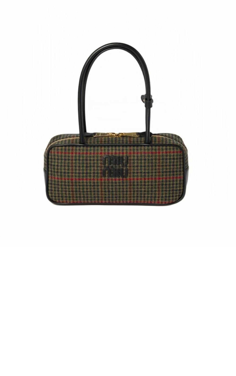미우미우 타탄 하운드투스 숄더백 5BB147