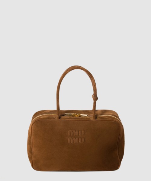 미우미우 레더 탑핸들백 5BB117