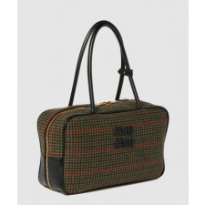 미우미우 타탄 탑 토트백 5BB163