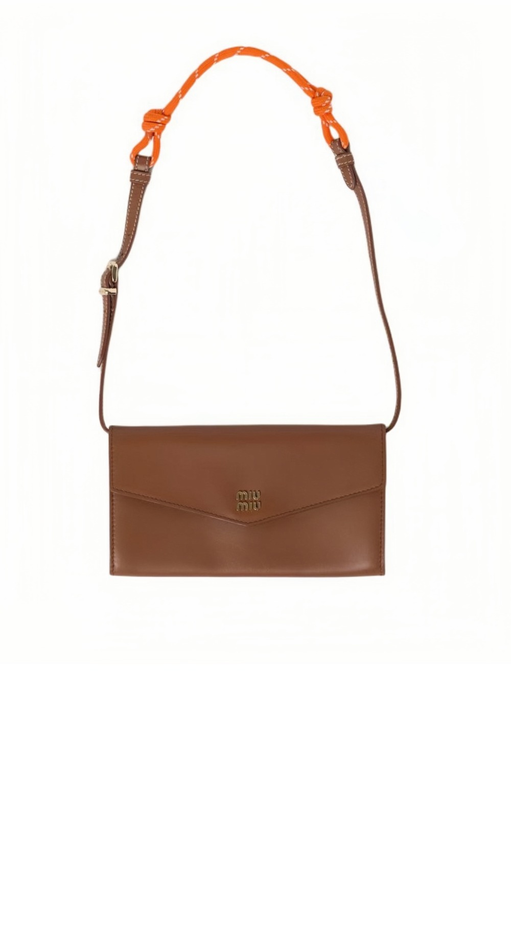 미우미우 편지봉투 겨드랑이 숄더백 5DN006