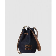 미우미우 캔버스 및 가죽 버킷 라지백 5BE089