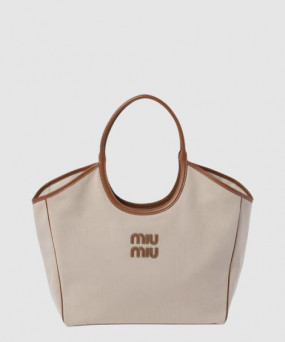 미우미우 아이비 카네테 패브릭백 5BG276