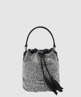 미우미우 마테라쎄 나파 가죽 버킷백 5BE085