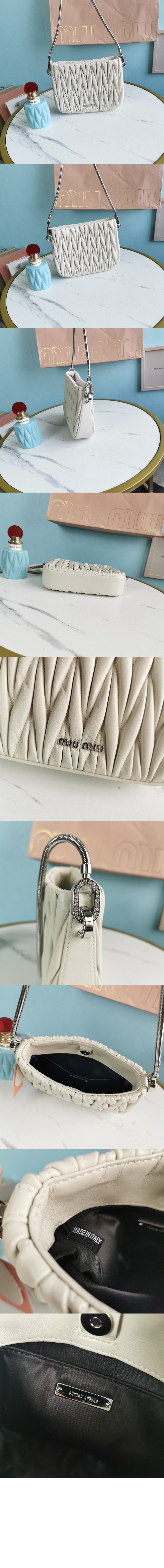 미우미우 쌔씨 마테라쎄 숄더백 5BA200