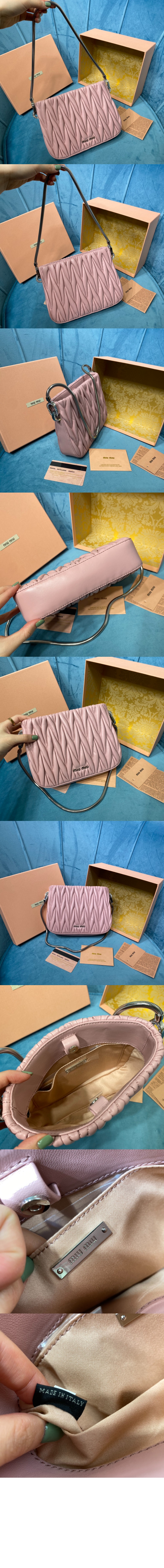 미우미우 쌔씨 마테라쎄 숄더백 5BA200