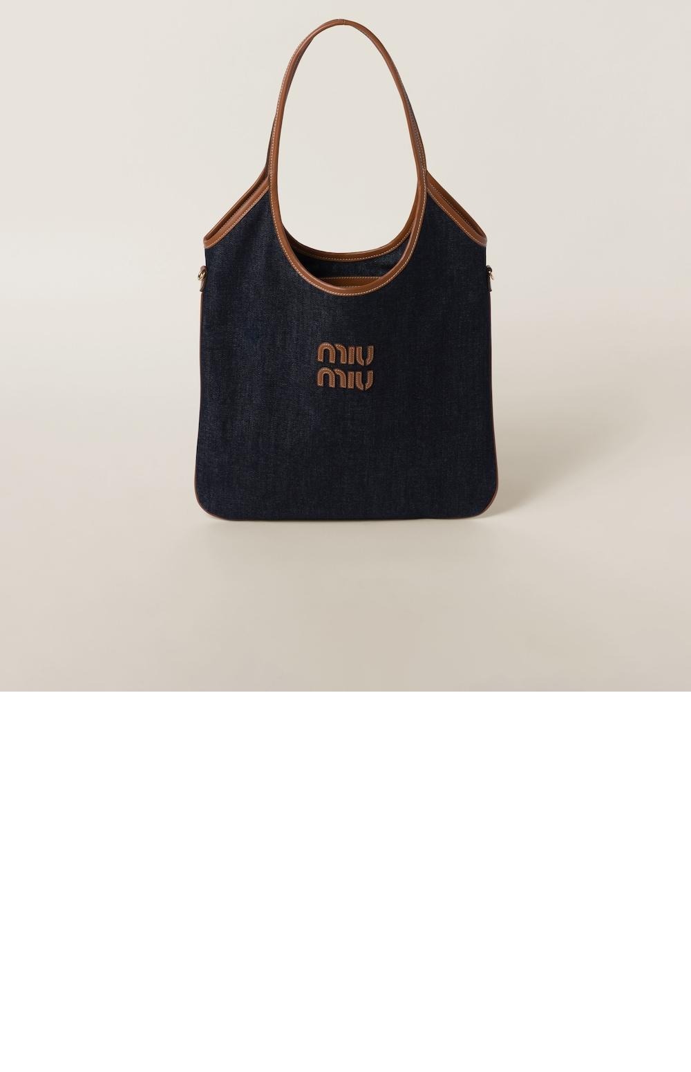 미우미우 데님 숄더백 5BG231