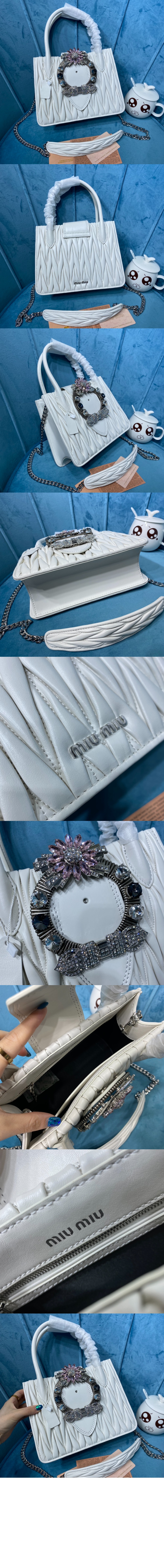 미우미우 마테라세 숄더백 5BA081