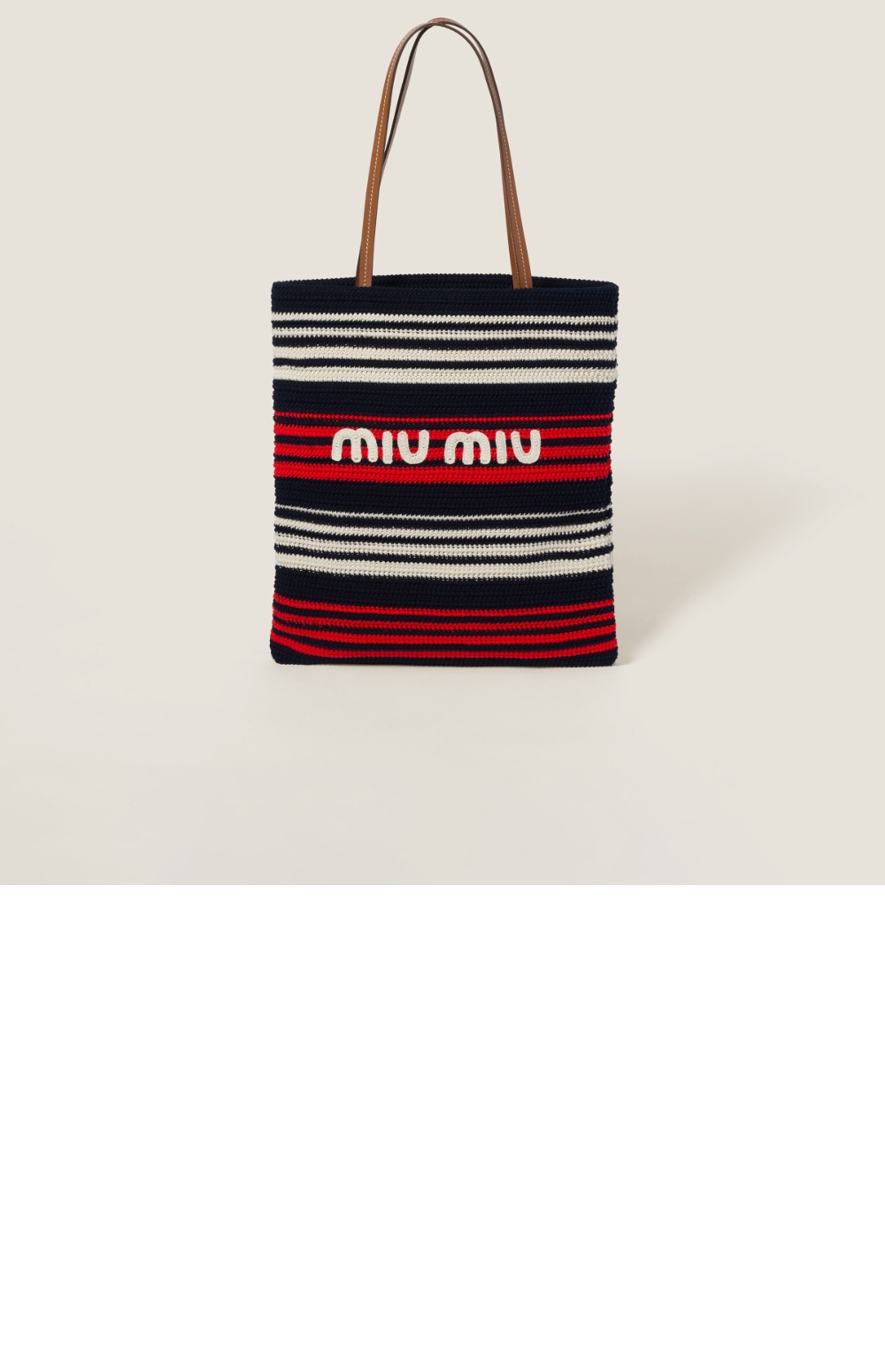 미우미우 코바늘 토트백 5BG248