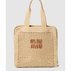 미우미우 패브릭 토트백 5BG230