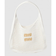 미우미우 우븐 패브릭 호보백 5BC116