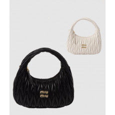 미우미우 완더 마테라쎄 나파 가죽 호보백 5BC153