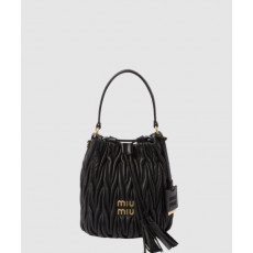 미우미우 마테라쎄 나파 가죽 버킷백 5BE084