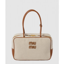 미우미우 레더 탑핸들백 5BB117