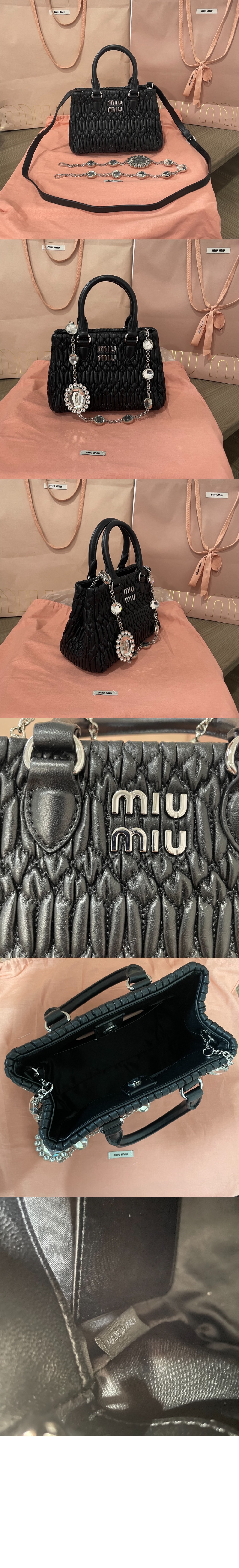 미우미우 크리스탈 나파 토트백 5BA251