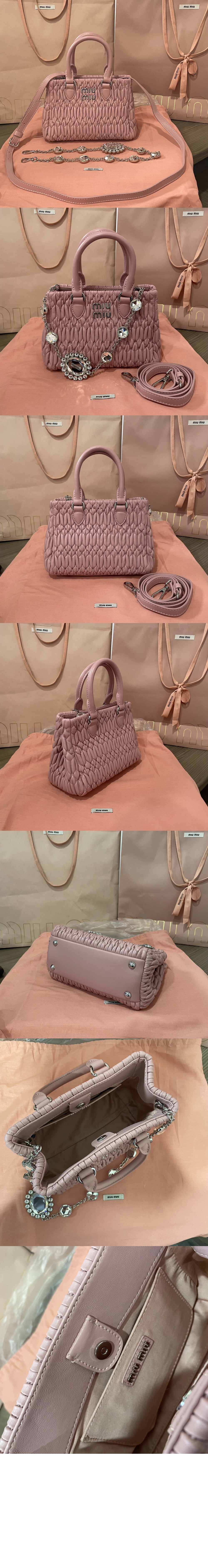 미우미우 크리스탈 나파 토트백 5BA251