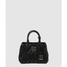 미우미우 마테라쎄 나파 가죽 핸드백 5BA259