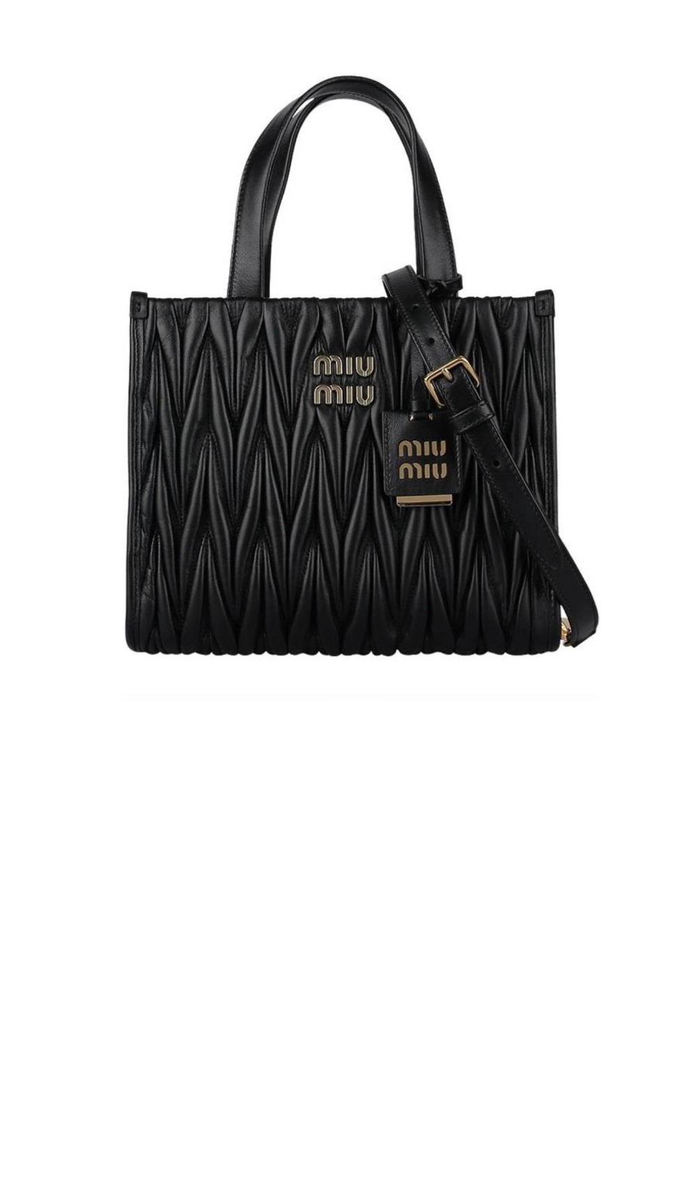 미우미우 마테라쎄 나파 토트백 5BG263