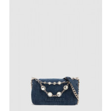 미우미우 데님 크리스탈 숄더백 5BD223