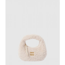 미우미우 완더 세틴 크리스털 미니 호보 백 5BP078