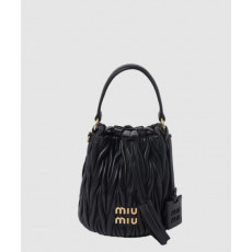 미우미우 마테라쎄 나파 가죽 버킷백 5BE085