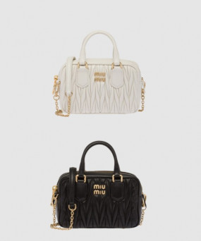 미우미우 아르카디 마테라쎄 나파 가죽 미니백 5BP077