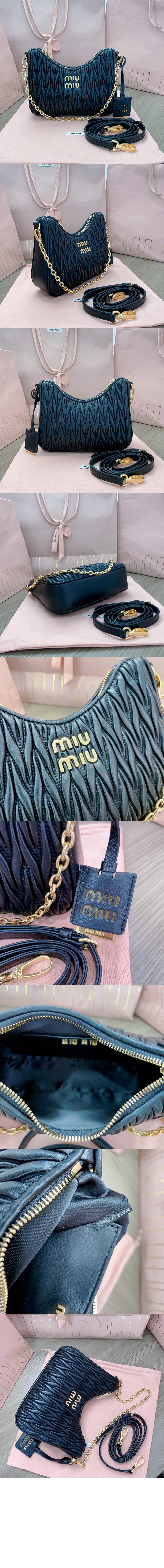 미우미우 마테라쎄 나파 가죽 숄더백 5BH211