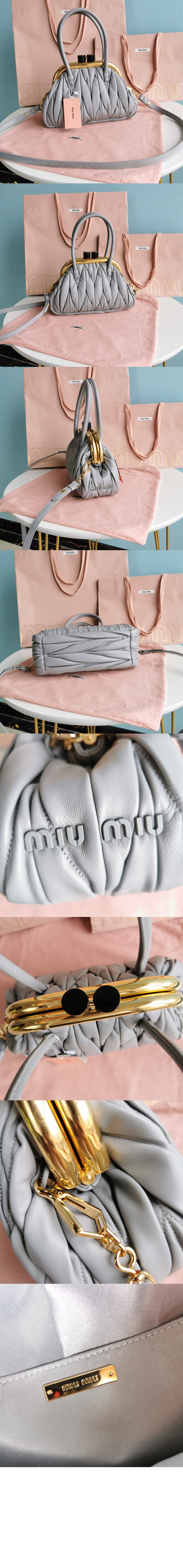 미우미우 벨 핸드백 5BK010