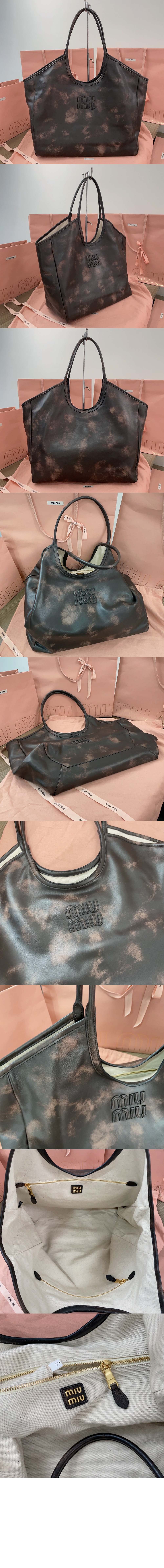 미우미우 가죽 토트 백 5BG276