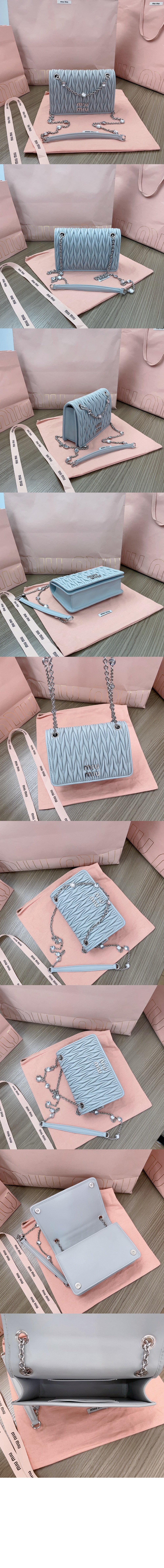 미우미우 마테라쎄 나파 가죽 미니백 5BP065