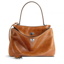 발렌시아가 로데오 라지 핸드백 탄 카우보이 가로 40 세로 30