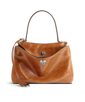 발렌시아가 로데오 라지 핸드백 탄 카우보이 가로 40 세로 30