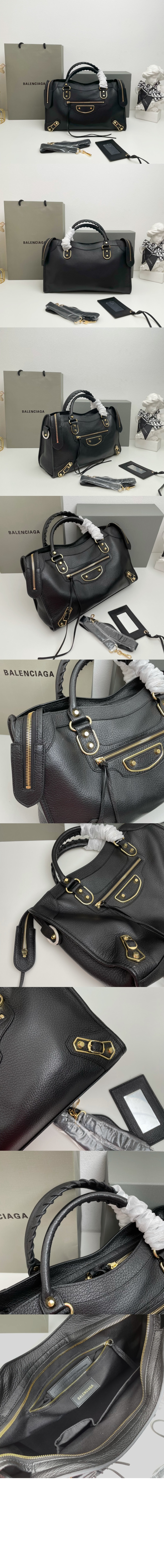 발렌시아가 메탈릭 엣지 시티백 505984