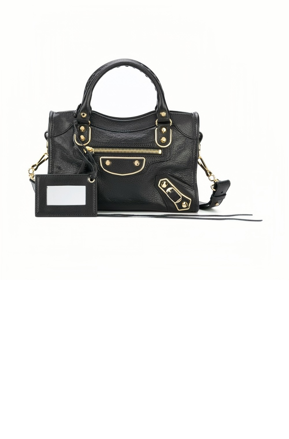 발렌시아가 메탈릭 시티백 샤이니 고트 미니 390160