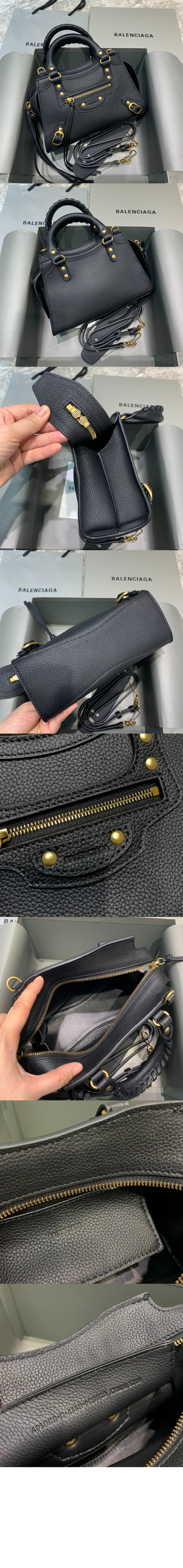 발렌시아가 미니 클래식 시티 토트 숄더백 698067