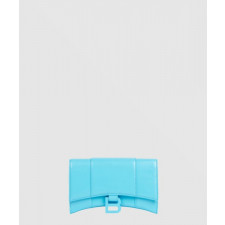 발렌시아가 아워글래스 크로커다일 엠보싱 월렛 온 체인 656050