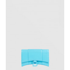 발렌시아가 아워글래스 크로커다일 엠보싱 월렛 온 체인 656050