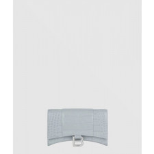 발렌시아가 아워글래스 크로커다일 엠보싱 월렛 온 체인 656050