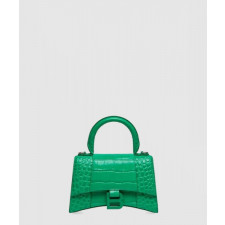 발렌시아가 아워글래스 XS 크로커다일 엠보싱 핸드백 592833
