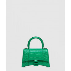 발렌시아가 아워글래스 XS 크로커다일 엠보싱 핸드백 592833
