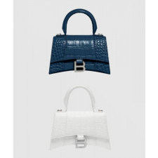 발렌시아가 아워글래스 XS 크로커다일 엠보싱 핸드백592833