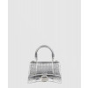 발렌시아가 아워글래스 XS 핸드백 실버 592833