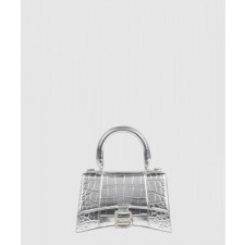 발렌시아가 아워글래스 XS 핸드백 실버 592833