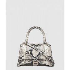 발렌시아가 뱀피 엠보 가죽 모래시계 클러치 564796